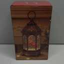 Snow Globe Christmas Lantern Decoration - USB Plug-in & Battery Operated Music can be Turned Off, Portable Creative Water Glitters Lighted Music Christmas Snow Globe Lantern for Christmas Decorations