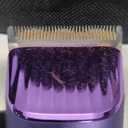 Professional Dog Grooming Clipper with Replacement Blade, 5-in-1 Adjustable A5 Blade Cordless Pet Grooming Kit 2 Speed Trimmer Hair Shaver with Detachable Metal Combs Nova for Animal Horse (Purple)