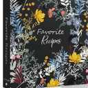 Recipe Binder with Plastic Sleeves, Full Page Cards and Dividers, Recipe Binder 8.5x11 3 Ring, Blank Recipe Book Binder to Write in Your Own Recipes (Blossom)