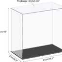 MECCANIXITY Acrylic Display Case Plastic Box Cube Storage Box Clear Small Assemble Dustproof Showcase 16.1x8.3x16 Inch for Collectibles Items