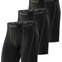 Runhit Compression Shorts Men Underwear Spandex Running Shorts Workout Athletic, XL