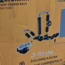 Kayak Roof Rack, Aluminum Kayak Carrier Folding J-Style Universal 4-in-1 Multifunction for Canoe, SUP, Kayaks, Surfboard Rooftop Mount on SUV, Car and Truck Crossbars