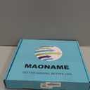 MAONAME 13" White Charger Plates Set of 6, Round Plate Chargers with Gold Rim, Plastic Decorative Charger Plates for Wedding, Tabletop Decor