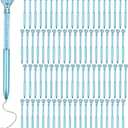 Crystal Pens Bulk, Big Bling Diamond Ballpoint Black Gel Ink Pen, Rhinestone Bridal Shower Cute Pretty Fancy Glitter Neutral Pens Office School Supplies for Women Students Teacher (Blue 60 Pcs)