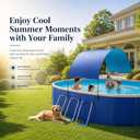 118" Non-Inflatable Foldable Swimming Pool for Family, Portable Above Ground Pool for Adults & Kids, Easy Setup for Outdoor, Backyard, Garden, Camping - Durable PVC(118"x87"x20", NEW)