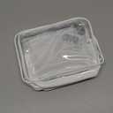 PACKISM TSA Approved Toiletry Bag - Clear Makeup Bag 3 Pack Medium, Metal Smooth Zipper Quart Size Bag for 3-1-1 Liquids, Travel Makeup Bag for Women Men, Airport Airline Compliant Bag, White (Medium Set (Standard))