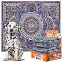 The Proper Pet Super Absorbent Washable Pee Pads for Dogs 36x36 - 2 Pack Reusable Puppy Potty Training Mats - Cloth Whelping Blankets - Waterproof, Urine Leak-Proof & Non-Slip for Playpen Floor Carpet