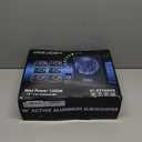 1200W RGB Subwoofer, Slim Underseat Car Subwoofer and Amp Package with RGB Beat-Synced Light, Individual Control for Low Pass/Gain/Boost Bass, Deep Bass Perfect for Truck/SUV/Jeep/MPV