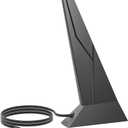 WiFi 6E 7 Tri-Band 6GHz 5GHz 2.4GHz Antenna Magnetic Base External High Gain Antenna New Interface for PC Desktop Computer for MSI MPG MEG MLG PRO MAG Gaming WiFi7 Gaming Motherboard Antennas Black