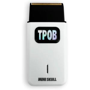 TPOB Mini Skull Single Shaver Compact Design That can fit in Your Pocket with a Turbo Charged Motor, Perfect for Both Professional and at-Home use (White)