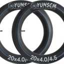 2-PCS 20 X 4.0 Heavy Duty E-Bike Tire Tubes 20x4.0/4.5 AV32mm Schrader Valve (102/114-406) Inner Tubes Compatible with 20 x 4 20x4 1/4 20x4.25 20x4.50 Electric Bike Bicycle Tubes