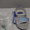 Hard Case Compatible with Yoto Mini (2024 Edition), 3-in-1 Travel Bundle: Silicone Cover + Case with Shoulder Strap (Fits Mini Player & Headphones) + Up to 10 Card Holder for YOTO Cards (Blue)