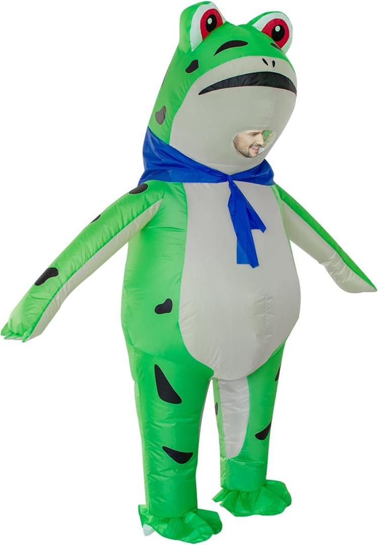 Stegosaurus Inflatable Costume Adult Frog Halloween Cute Animal Costumes Funny Blow Up Suit for Men Women Cosplay Party