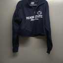Blue 84 Women's NCAA Officially Licensed Cropped Quarter Zip Sweatshirt Team Color Small