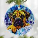 Bullmastiff Dog Ornament, Christmas Ornament  Christmas Tree Decor, Holiday Decoration, Stocking Stuffer, Festive Gift Idea, Gifts for Dog Lover, Friends, and Family