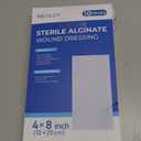 LotFancy Calcium Alginate Wound Dressing, 4”x8” Patches, 10 Count, Sterile Non-Stick Padding, Highly Absorbent Wound Dressings Pads for Emergency Care, Fast Healing