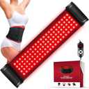 GMOWNW Red Light Therapy for Body, Infrared Light Therapy for Shoulder Waist Muscle Pain Relief, Upgraded 3 in 1 Led Beads, 660nm Red Light &850nm Near Infrared Light Therapy Belt Wrap Timer Remote Control