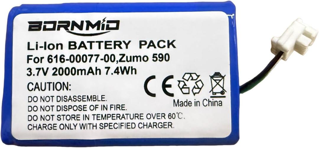 Replacement Battery for Garmin Zumo 590 Zumo 590LM Zumo 595 Zumo 595LM 010-12110-003 361-00077-00 361-00077-10 616-00077-00 616-00077-10 (1800mAh)