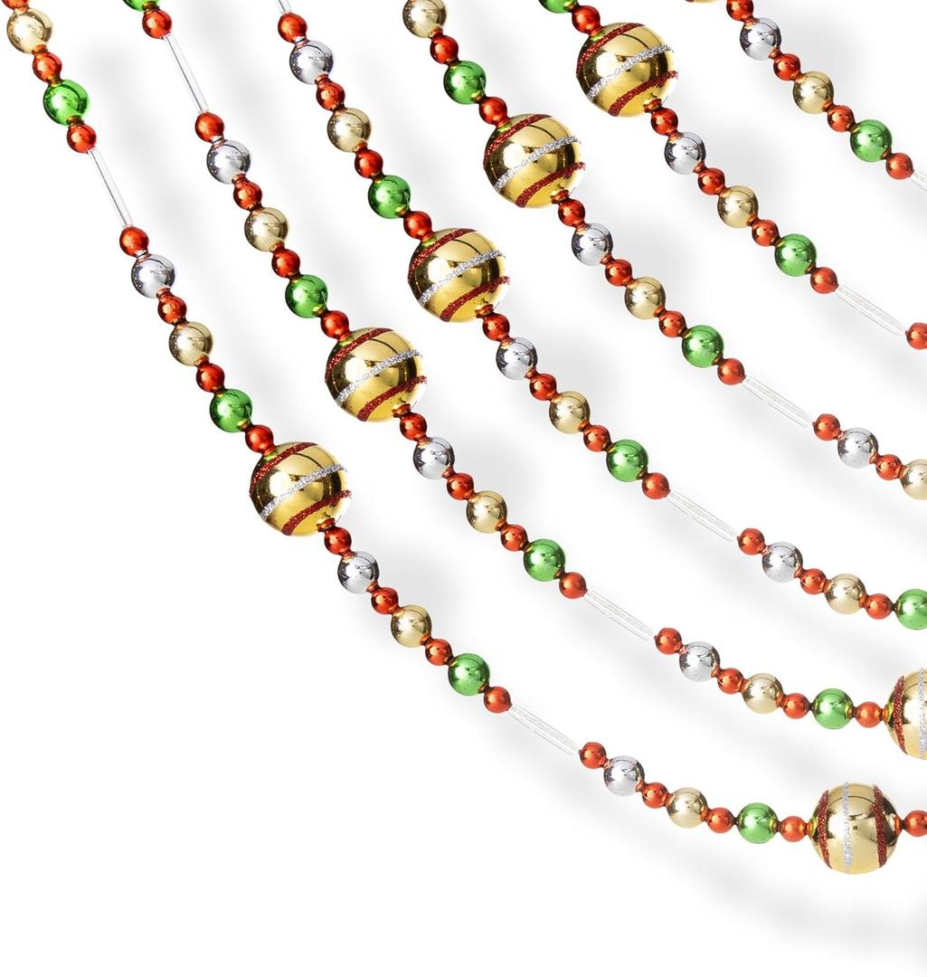 Klikel Christmas Acrylic Gold Garland 10 Feet Long