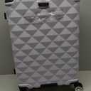 Kenneth Cole REACTION Diamond Tower Collection Lightweight Hardside Expandable 8-Wheel Spinner Travel Luggage, Lavender, 24-Inch Checked