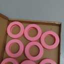 (8 Pack) Silicone Luggage Wheel Covers for 8-Spinner Wheel Suitcases, Mute & Shock Absorption Protector, Wear-Resistant & Noise-Reducing, Perfect for Travel (Pink)