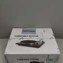 Turntables Belt-Drive Record Player with Wireless Output Connectivity, Vinyl Player Support 33&45 RPM Speed Phono Line USB Digital to PC Recording with Advanced Magnetic Cartridge&Counterweight (Dark Brown)