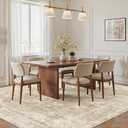 Madane Washable 7x9 Area Rugs for Living Room,Soft Neutral Rug Beige/Brown