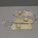 Comfify Shabby Chic Cast Iron Decorative Wall Mounted Hooks - Rustic White - Door Knob Coat Hooks - Set of 3 - Screws and Anchors Included - Antique Wall Hooks for Hanging Clothes