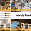 100 Pack 1ml/cc Lab Syringes Luer Lock with 25Ga 1 Inch(25mm) Needle, Disposable Individually Wrapped for Scientific Labs, Feeding Small Animals, Dispensing, Applicator, Watering