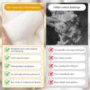 Natural Cotton Quilt Batting, 40" x 40" MidWeight (200g/m) Cotton Batting for Quilting All-Season, 100% Pure, Breathable & Soft-Ideal for Quilting, Sewing, Wearable Art & DIY