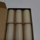Honeycomb Surface Beeswax Pillar Candle Bulk - Hand Rolled Pure Natural Beeswax Candles 2 x 4 inch, Great for Home Decor, Best Choice for Mother Father or Sister Gift - 6 Pack Ivory White