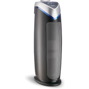 GermGuardian 4-In-1 HEPA Air Purifier for Home, Large Rooms Up To 743 Sq. Ft. with HEPA Air Filter, UV-C Light & Odor Reduction, AC4825E, 22" Tower, Gray