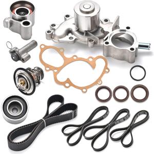Nakuuly Engine Timing Belt Kit with Water Pump Compatible with 1995-2004 Toyota 4Runner Tacoma Tundra T100 3.4L V6 5VZFE DOHC Replaces # TKT-025