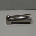 Enhon 7 Inch Slip on Tub Spout with Diverter, Compatible with Moen 3839/Moen 3853, Bathtub Diverter Spout Fits 1/2" Copper Water Tube(5/8" Diameter), 5/32" Hex Wrench(Brushed Nickel,Classic)