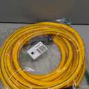 Heavy Duty Garden Hose 25ft x 5/8", NON-EXPANDABLE Flexible Water Hose for Outside, Kink Resistant Lightweight Hybrid Hose, Leakproof Rubber Hose for Outdoor, Yard, Car Wash, Garden