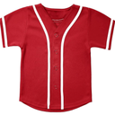 babyhealthy Kids Baseball Jersey Button Down Hip Hop Personalized Sport T Shirts Tops for Boys Girls, 6