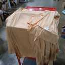Orange Backdrop Curtains 2 Panels 5ft x 10ft Polyester Photo Drapes for Backdrop Halloween Home Party Decorations