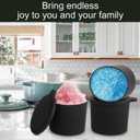 4PCS Ice Replacement for Kitchenaid, Reusable Silicone Ice with Lids Replacement Compatible with Ice Shaver Machine Accessories Easy to Clean