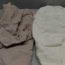 Unnivoll Muslin Pack and Play Sheets Fitted, 100% Cotton Mini Crib Sheets 2 Pack for Pack N Play Mattress, Stretchy Playard Sheet, Soft and Breathable Beige & Khaki