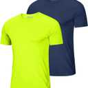 MAGCOMSEN 2 Pack Men's Short Sleeve Dry Fit Athletic Shirts UPF 50+ Running Gym Workout Tops Moisture Wicking Cooling Shirts (S)