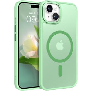 BENTOBEN for iPhone 15 Case, for iPhone15 Phone Case Compatible with MagSafe, Translucent Matte Magnetic Cover Shockproof Women Girl Protective Cute Case for iPhone 15 6.1", Mint Matcha Green