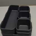 15 PCS Interlocking Desk Drawer Organizer Separator for Office,Bathroom,Kitchen,MakeupBlack