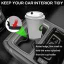 for Honda Accord Accessories 2022 2021 2020 2019 2018 3D Cup Holder Inserts Coaster Center Console Liner Cup Holder Protector Mats Silicone Non-Slip Interior Decoration Pad for Accord 2Pcs (Black)