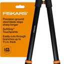 Fiskars 28" Loppers for Tree Trimming, Heavy Duty, Rust-Resistant Sharp Bypass Steel Blade Loppers, Branch Cutter up to 1.5" Diameter Cut Capacity, Shock-Absorbing Handle, Garden Tools