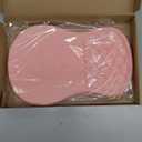 Ergonomic Joint Wrist Support Mouse Pad with Memory Foam Cushion Massage Bump, Carpal Tunnel Pain Relief Mousepad Slope Design for Wrist Rest, 11.8x7.9 in, Pink