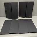 HAUTOCO 4 Pcs Medium Trifold Poster Board 26 x 15.74 inches Tri Fold Presentation Boards Black Corrugated Cardboard for Science Fair, School Project, Event Displays, Business