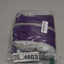 AOFITEE Dog Coat, Warm Dog Jacket, Reflective Winter Coats for Medium Dogs, Turtleneck Dogs Winter Jacket with Harness Built in, Waterproof Windproof Pet Fleece Vest Puffer Jacket, Purple M