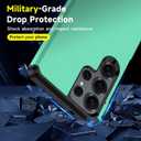 for Samsung Galaxy S25 Ultra Phone case with Tempered Glass Screen Protector+Camera lens Protector,for Samsungs S25 Ultra Phone case,Silicone Durable Armor for Samsung Galaxy S25 Ultra case