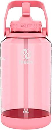 Takeya 64oz Tritan Motivational Water Bottle with Straw Lid