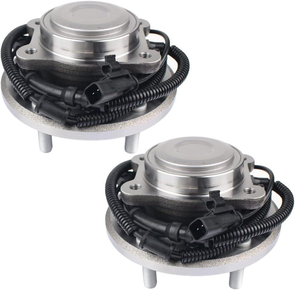Autoround 512493 Rear Wheel Bearing and Hub Assembly Fit for Dodge Grand Caravan 2012-2020, Chrysler Town & Country 12-16, Volkswagen Routan 12-13, Ram C/V 12-15, 5 Lugs w/ABS, 2-Pack